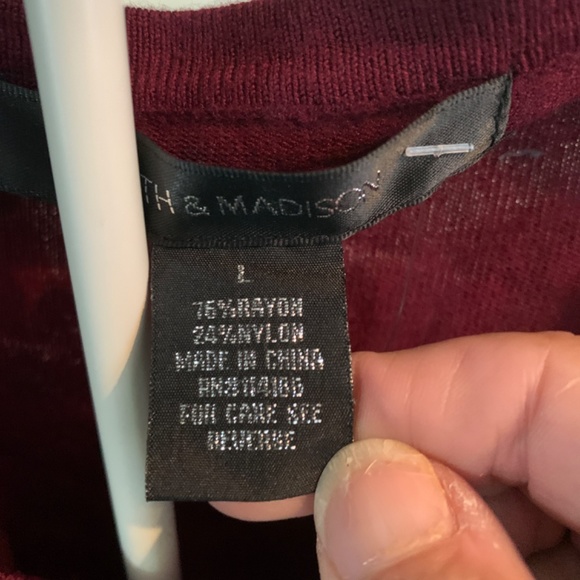 89th and Nadison cardigan in sugar plum and black. NWT. Retail 68 - Picture 3 of 3